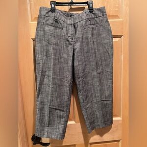 Women's Apt 9 Capri Pants AVA 14 Gray Blend Colors Quiet Luxury Business Casual